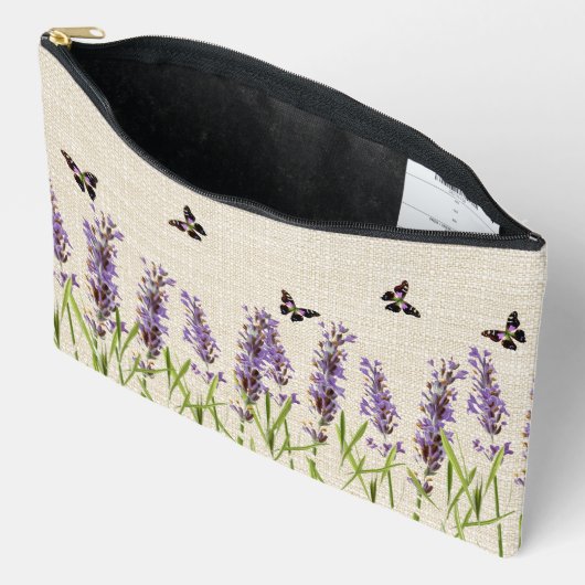 lavendel en vlinder etui (Open)