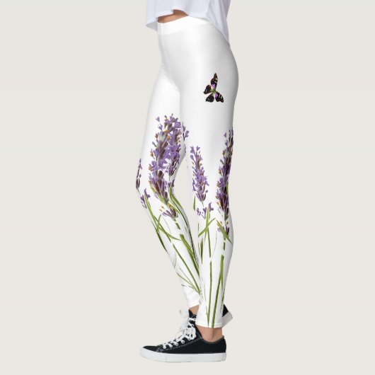 lavendel en vlinder leggings (Links)