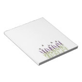 lavendel en vlinder notitieblok (Schuin)