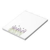 lavendel en vlinder notitieblok (Linkerzijde)