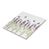 lavendel en vlinder tegeltje (Zijkant)