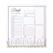 Lavendel en vlinders dagplanner notitieblok (Voorkant)