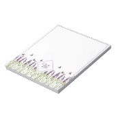 Lavendel en vlinders notitieblok (Linkerzijde)