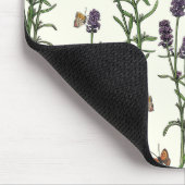 Lavendel en vlinders op gebroken wit muismat (Hoek)