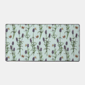 Lavendel en vlinders op zeeen glas bureaumat (Voorkant)