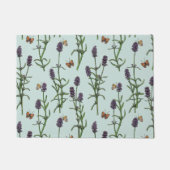 Lavendel en vlinders op zeeen glas deurmat (Voorkant)