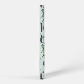 Lavendel en vlinders op zeeen glas samsung galaxy hoesje (Rechterkant)