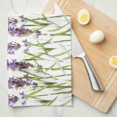 Lavendel en vlinders theedoek (Quarter Fold)