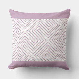 Lavendel en wit Afrika Maze Modder Doek patroon Kussen