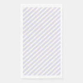 Lavendel en wit diagonaal gestreept patroon servet (Voorkant)
