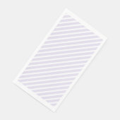 Lavendel en wit diagonaal gestreept patroon servet (Hoek)