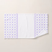 Lavendel en wit diamantpatroon bad handdoek (Handdoek)