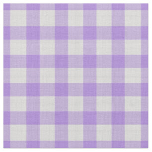 Lavendel en wit geruit gingham stof