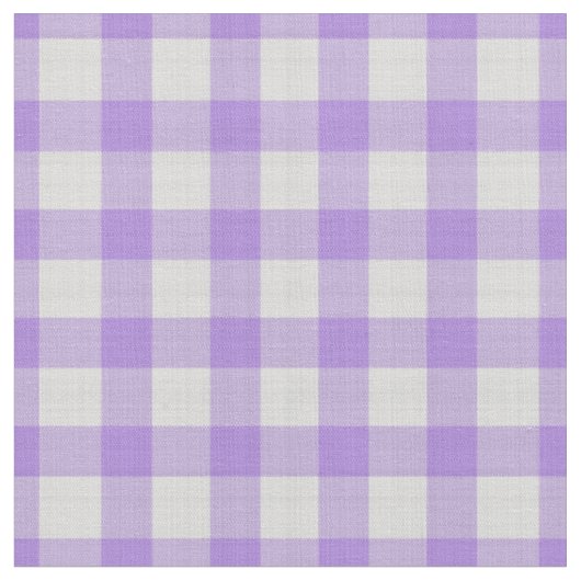 Lavendel en wit geruit gingham stof (Close Up)