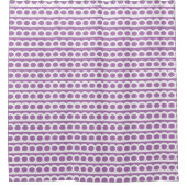 Lavendel en wit Moderne bubble Waves Douchegordijn (Voorkant)