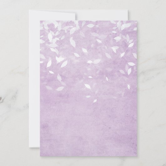 Lavendel en wit zoet 16 verjaardagsfeestje kaart (Achterkant)