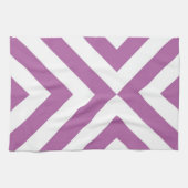 Lavendel en witte chevrons theedoek (Horizontaal)
