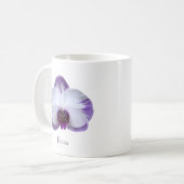 Lavendel en witte orchidee koffiemok (Voorkant links)