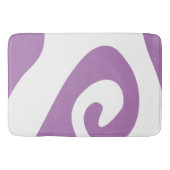Lavendel en witte spiraal golf badmat (Voorkant)