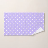 Lavendel en witte stippen bad handdoek (Handdoek)