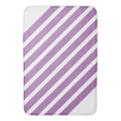 Lavendel en witte strepen badmat (Voorkant Verticaal)