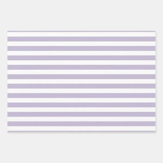 Lavendel en witte strepen Vrijgezellenfeest Inpakpapier Vel (Voorkant 2)