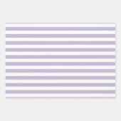 Lavendel en witte strepen Vrijgezellenfeest Inpakpapier Vel (Voorkant)
