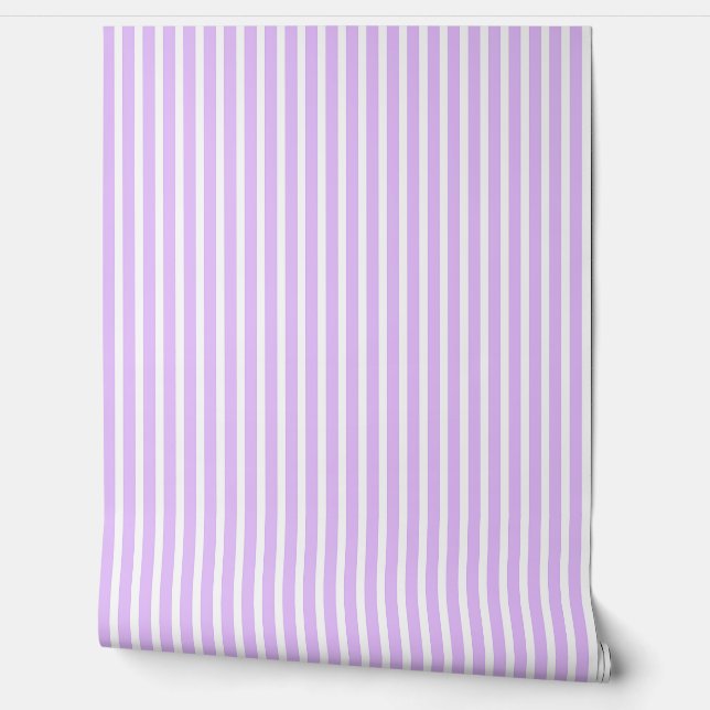 Lavendel en Witte Traditionele  Behang (Afrollen)