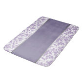Lavendel en Zilver Abstract Badmat (Gekanteld)