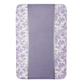 Lavendel en Zilver Abstract Badmat (Voorkant Verticaal)