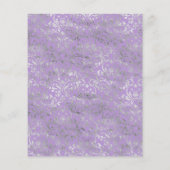 Lavendel en Zilver Bloemen Bruiloft Uitnodiging Flyer (Achterkant)