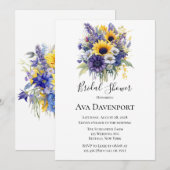 Lavendel en zonnebloemen Vrijgezellenfeest Kaart (Voorkant / Achterkant)