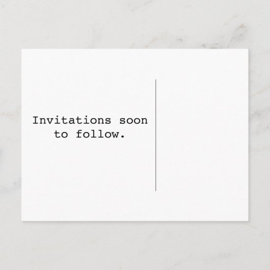 Lavendel en zwart slaan de datum op aankondigingskaart (Achterkant)