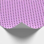 Lavendel en Zwarte Stippen Cadeaupapier (Hoek)