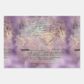 Lavendel Ephemera patroon Inpakpapier Vel (Voorkant 3)
