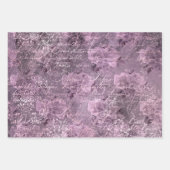 Lavendel Ephemera patroon Inpakpapier Vel (Voorkant 2)