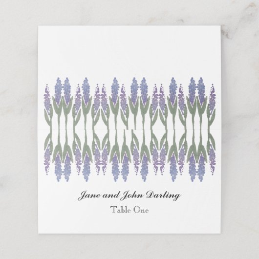 Lavendel Escort/Plaats Kaart Plaatskaartje (Buitenkant ongevouwen)
