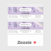 Lavendel Etherische oliën Geurstof Flesetiket Sticker (Vel)