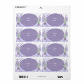 Lavendel Etiket (Full Sheet)