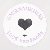 Lavendel | Etiketten voor waterdichte logo Labels (Design 2)