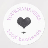 Lavendel | Etiketten voor waterdichte logo Labels (Design 1)