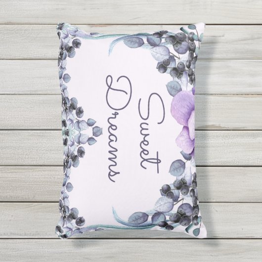  lavendel Eucalyptus Baby ursery Buitenkussen (Voorkant (verticaal))