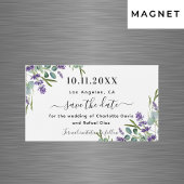 Lavendel eucalyptus bruiloft Save the Date magneet