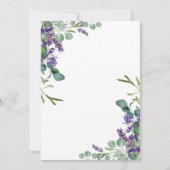 Lavendel Eucalyptus bruiloft uitnodiging Sjabloon (Voorkant)