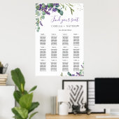 Lavendel Eucalyptus Bruiloft Zitkaarten Poster (Thuiskantoor)