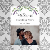 Lavendel eucalyptus foto welkom huwelijk poster