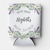 Lavendel eucalyptus groen bruidsfeest blikjeskoeler (Voorkant)