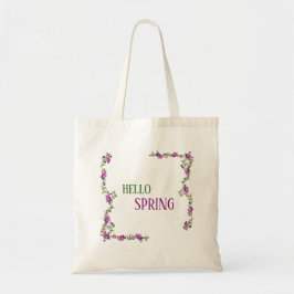 Lavendel Eucalyptus groen Canvas tas