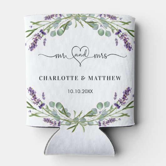 Lavendel eucalyptus groen meneer mevrouw hart brui blikjeskoeler (Achterkant)