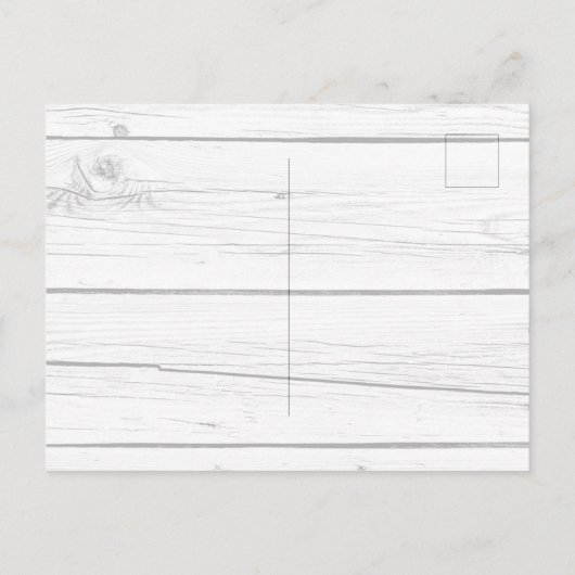 Lavendel eucalyptus groen wit hout bruiloft uitnodiging briefkaart (Achterkant)